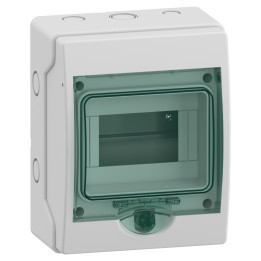 Schneider - Mureva - Mini coffret étanche - 6 Modules - IP65/IK09 - Réf : 13958M