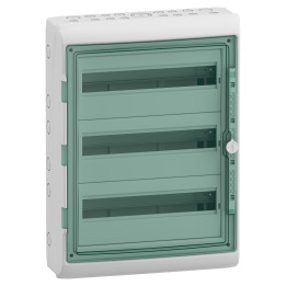 Schneider - Mureva - Coffret étanche - 3 Rangées 18 Modules - IP65/IK09 - Réf : 13967M