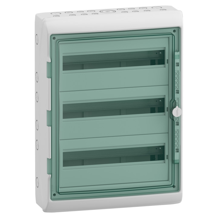 Schneider - Mureva - Coffret étanche - 3 Rangées 18 Modules - IP65/IK09 - Réf : 13967M