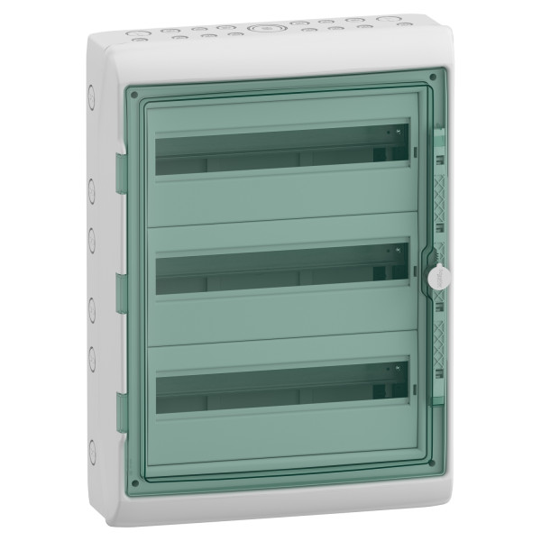 Schneider - Mureva - Coffret étanche - 3 Rangées 18 Modules - IP65/IK09 - Réf : 13967M
