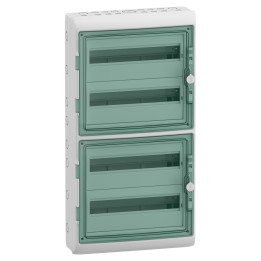 Schneider - Mureva - Coffret étanche - 4 Rangées 18 Modules - IP65/IK09 - Réf : 13968M