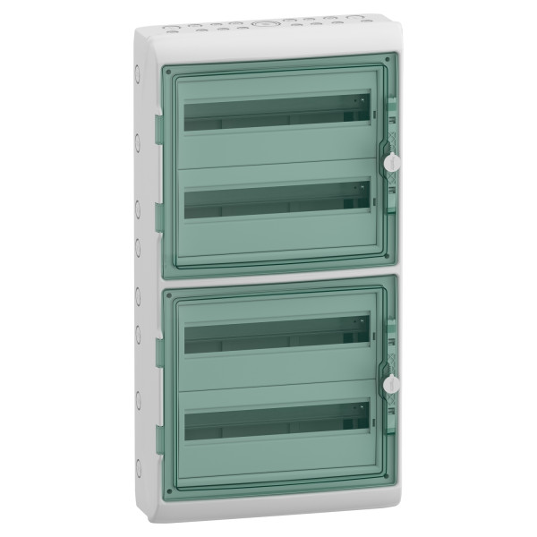 Schneider - Mureva - Coffret étanche - 4 Rangées 18 Modules - IP65/IK09 - Réf : 13968M