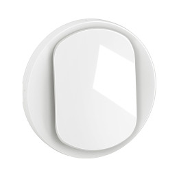 Legrand - Céliane 2024 - Enjoliveur pour interrupteur et ou va-et-vient - Blanc - Réf : CB0001