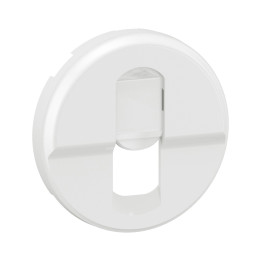 Legrand - Céliane - Enjoliveur pour prise simple RJ45 blindée catégorie 6A STP Grade 3 TV - Blanc - Réf : CB0346