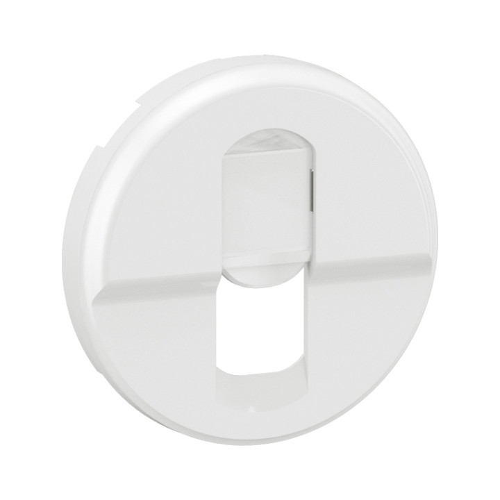 Legrand - Céliane - Enjoliveur pour prise simple RJ45 blindée catégorie 6A STP Grade 3 TV - Blanc - Réf : CB0346