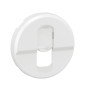 Legrand - Céliane 2024 - Enjoliveur pour prise simple RJ45 blindée catégorie 6A STP Grade 3 TV - Blanc - Réf : CB0346