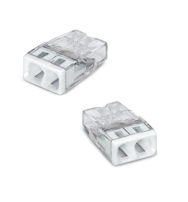 Lot De 50 Connecteurs électriques WAGO 2773-402 - Levier à Actionnement Facile - 0.2 à 4mm²