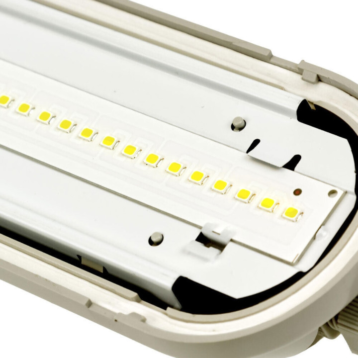 Spectrum - LOT de 6 Réglette LED Limea GIGANT - Etanche - 120cm - 50W - 6000LM - IP65 - Réf : SLI028112NW_PW