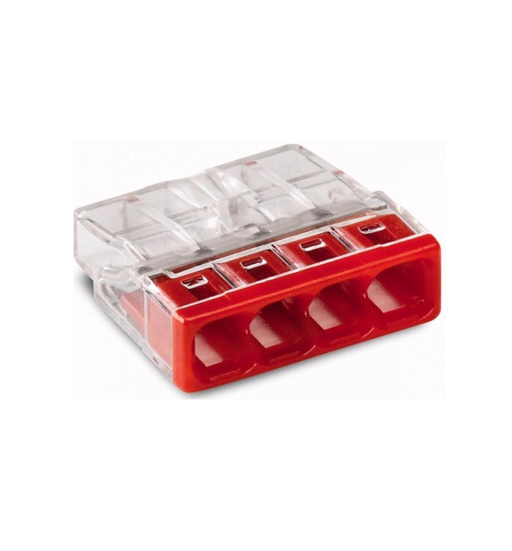 Boîte De 50 Connecteurs Wago 273-108 - Pour 8 Fils Rigides 1.5mm², Sans Outil