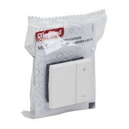 Legrand Mosaic - Interrupteur variateur ECOvariateur 2 fils 400W - 078407