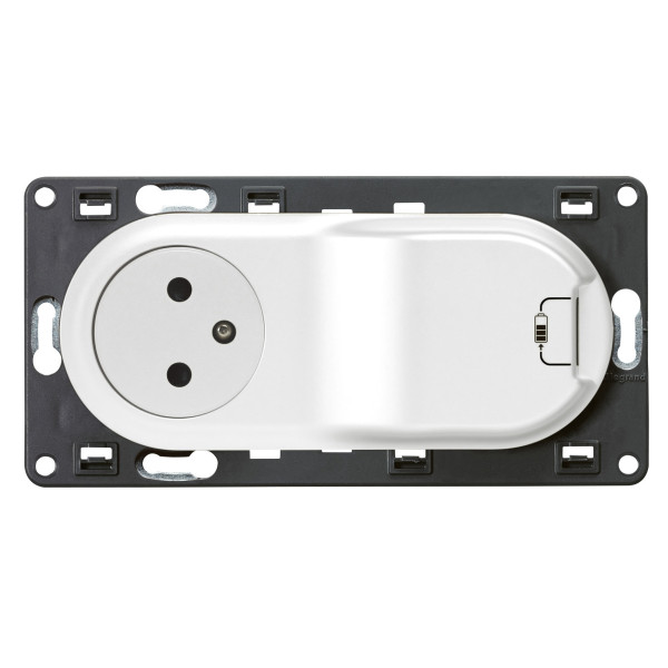 Legrand - Céliane - Prise surface + chageur USB type A - Blanc - Réf : 200236