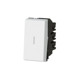 Legrand -Mosaic L -  Interrupteur ou va-et-vient Témoin EasyLed 20AX 250V - 1 module - Blanc - Réf : 077060L