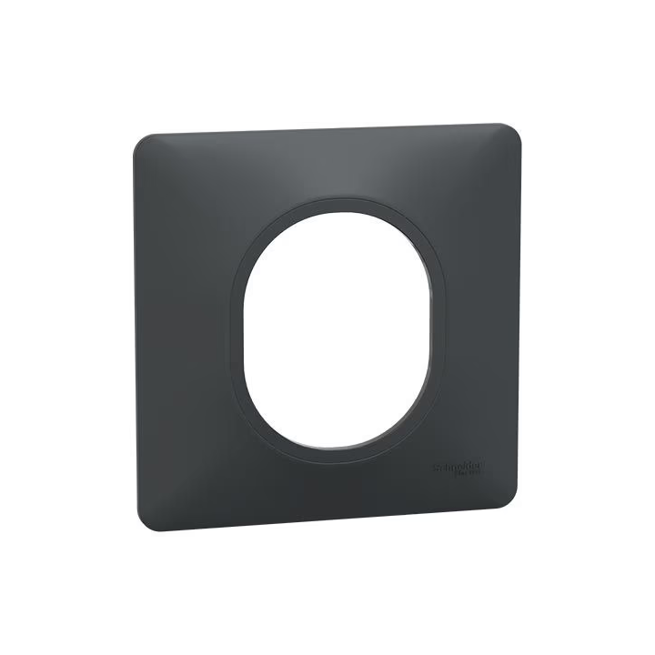 Schneider - Ovalis - Sortie de câble - Fixation VIS/GRIFFES - Anthracite - Réf : S466662