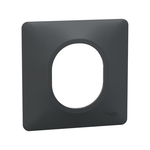 Schneider - Ovalis - Sortie de câble - Fixation VIS/GRIFFES - Anthracite - Réf : S466662
