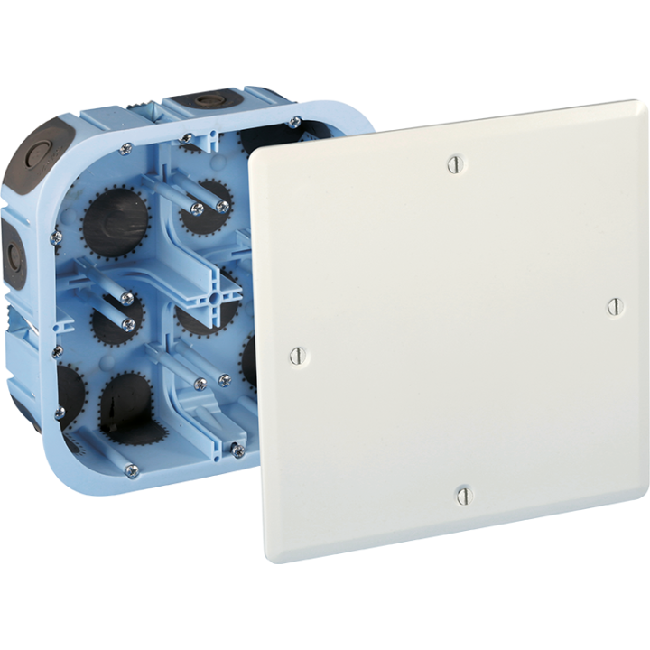 Eur'Ohm - XL Air'Métic -Boîte de Dérivation encastrée - Étanche à l'air - 140x140x50 - Réf : 51018