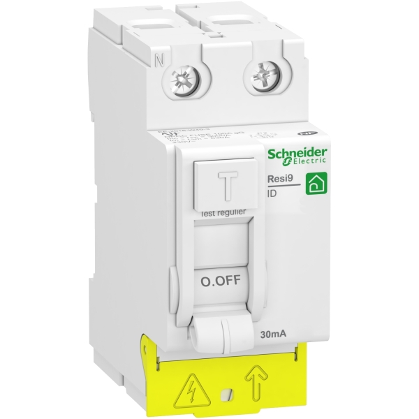 SCHNEIDER - Inter différentiel Resi9 XP 2P - 25A - 30ma - Type AC - Réf : R9PRC225