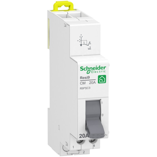 Schneider - Resi9 - Commutateur 3 positions - 1OF - 20A - 250VCA - Réf : R9PSC3