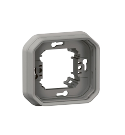 Legrand Plexo - Support plaque étanche - Encastré - 1 poste - Gris - Réf : 069681L