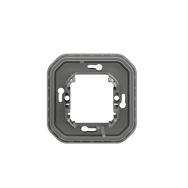 Legrand - Plexo L - Support plaque étanche - Encastré - 1 poste - Gris - Réf : 069681L