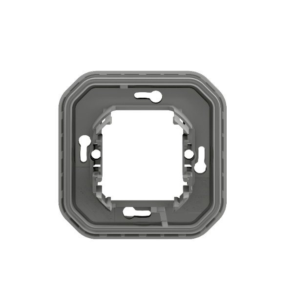 Legrand - Plexo L - Support plaque étanche - Encastré - 1 poste - Gris - Réf : 069681L