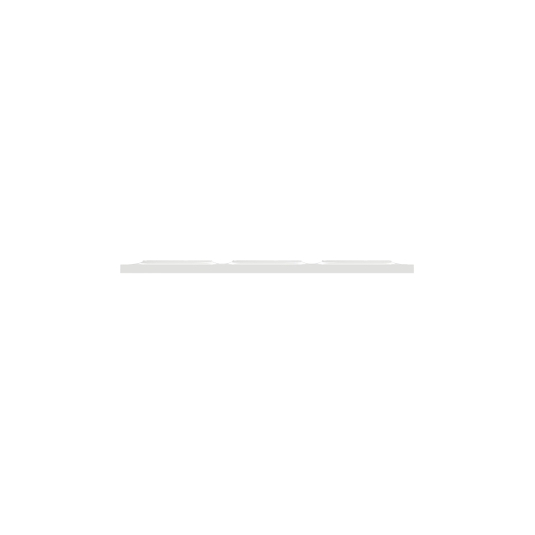 Schneider Odace - Plaque de finition 3 postes - Entraxe 71 mm - Hor/vert - Réf.: S520706