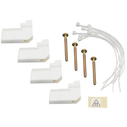 Legrand - Fixation dans cloisons creuses ou sèches pour coffret modulaire encastré - 4 griffes + colliers - Réf : 001490