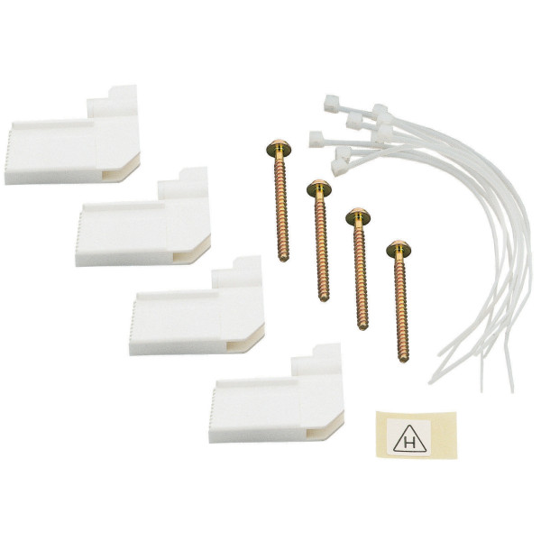 Legrand - Fixation dans cloisons creuses ou sèches pour coffret modulaire encastré - 4 griffes + colliers - Réf : 001490