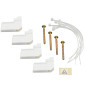Legrand - Fixation dans cloisons creuses ou sèches pour coffret modulaire encastré - 4 griffes + colliers - Réf : 001490