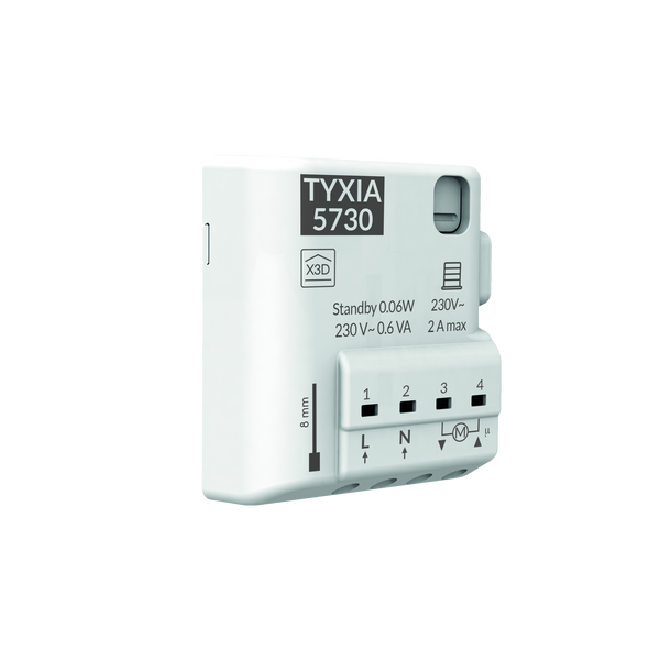 Delta Dore - Récepteur pour volet roulant connecté - Équipement sans fil  - 868MHz - 2A - 80 Nm - Réf : TYXIA 5730