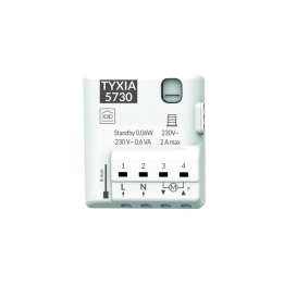 Delta Dore - Récepteur pour volet roulant connecté - Équipement sans fil  - 868MHz - 2A - 80 Nm - Réf : TYXIA 5730