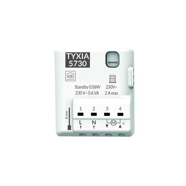 Delta Dore - Récepteur pour volet roulant connecté - Équipement sans fil  - 868MHz - 2A - 80 Nm - Réf : TYXIA 5730