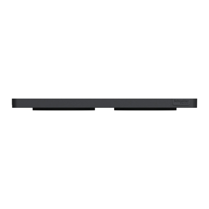 Schneider - Odace 2011 - Touch - Plaque 2 postes - Entraxe 71 mm - Anthracite - Réf : S540804
