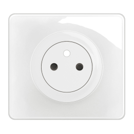 Legrand - Céliane 2024 - Prise électrique affleurante complète blanc - 2P+T 16A - 1 poste - Réf : CG0111