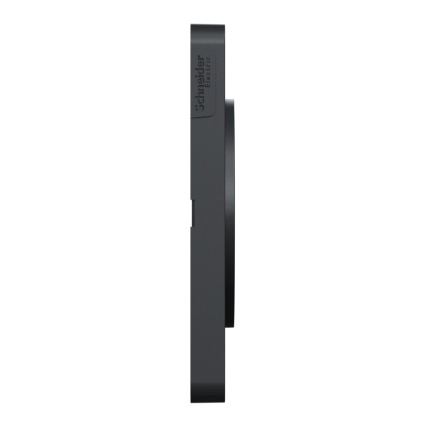 Schneider - Odace 2011 - Touch - Plaque 3 postes - Entraxe 71 mm - Aluminium brossé avec liseré anthracite - Réf : S540806J