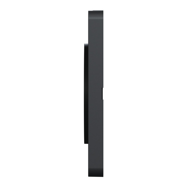 Schneider - Odace 2011 - Touch - Plaque 3 postes - Entraxe 71 mm - Aluminium brossé avec liseré anthracite - Réf : S540806J