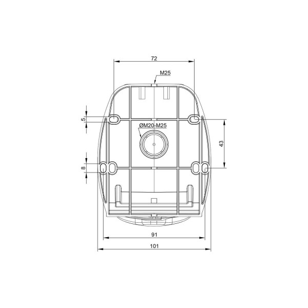 Digital - Prise de Courant Européenne socle 3P+T+N 16A - 380V IP 44 - 51216 - (03323)