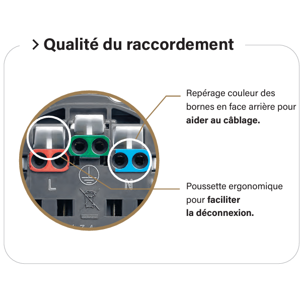 Legrand - Dooxie - Prise de courant 2P+T Surface - 16A - 250V - Blanc - Réf : 600335