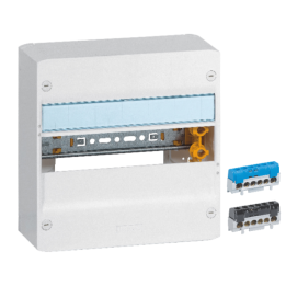 Legrand - Drivia - Coffret 1 rangée - 13 modules + Bornier Phase et Neutre - Ref. : 401211+004815+004816