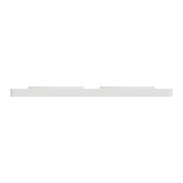 Schneider - Odace 2011 - Touch - Plaque 2 postes - Entraxe 71 mm - Blanc - Réf : S520804