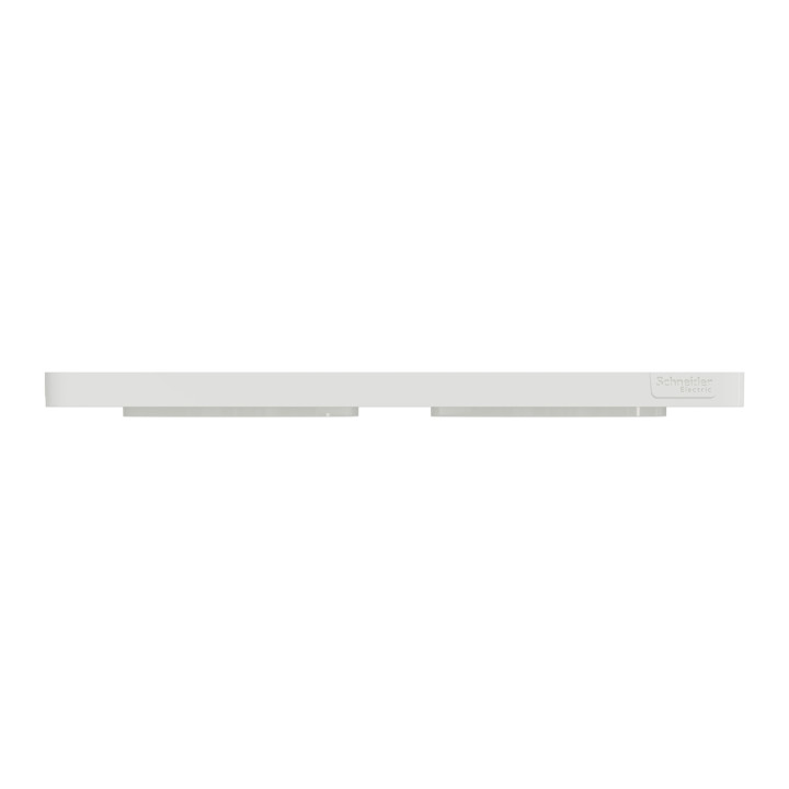 Schneider - Odace 2011 - Touch - Plaque 2 postes - Entraxe 71 mm - Blanc - Réf : S520804