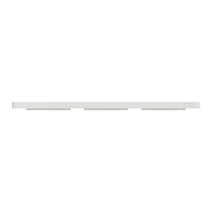 Schneider - Odace 2011 - Touch - Plaque 3 postes - Entraxe 71 mm - Blanc - Réf : S520806