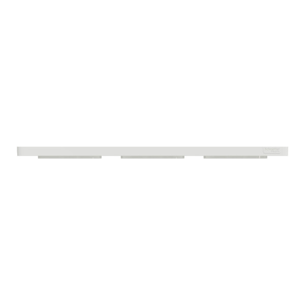 Schneider - Odace 2011 - Touch - Plaque 3 postes - Entraxe 71 mm - Blanc - Réf : S520806