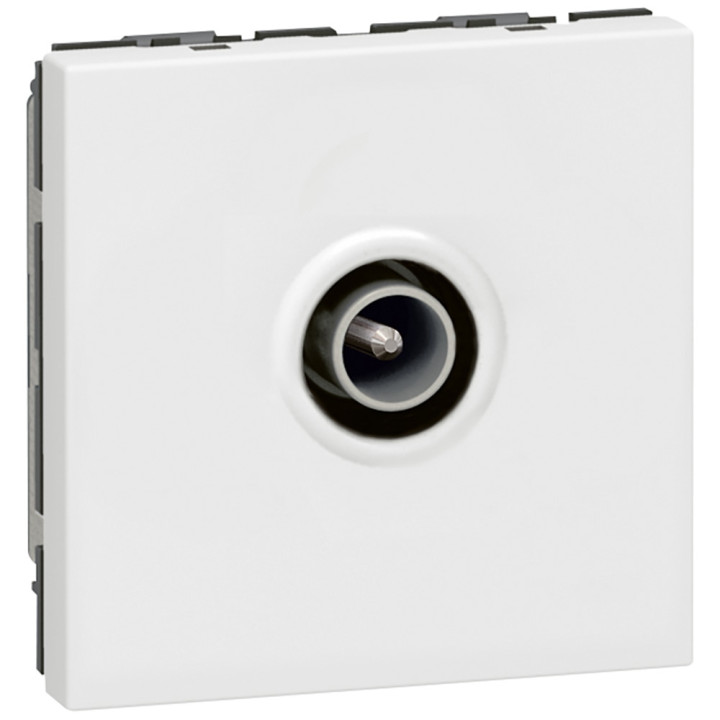 Legrand Mosaic - Prise TV simple - Mâle complet - 1 poste (2M) - 080251 + 277802L + 078782
