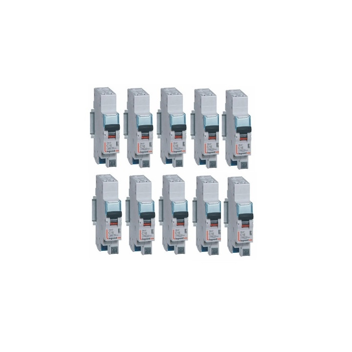 LEGRAND - LOT DE 10 DISJONCTEURS AUTO DNX3 16A - 406783 x 10