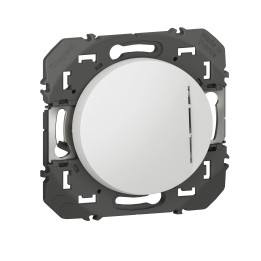 Legrand - Dooxie - Interrupteur ou va-et-vient avec voyant témoin - 10AX - 250V~ - Blanc - Réf : 600009