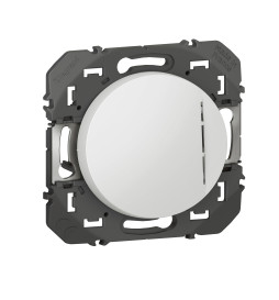 Legrand - Dooxie - Interrupteur ou va-et-vient avec voyant témoin - 10AX - 250V~ - Blanc - Réf : 600009