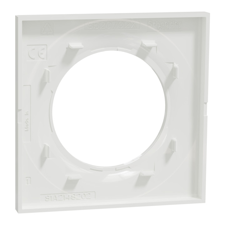 Schneider - Odace 2011 - Styl - Plaque 1 Poste - Blanc - Réf : S520702
