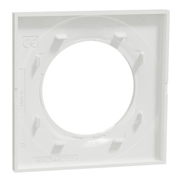 Schneider - Odace 2011 - Styl - Plaque 1 Poste - Blanc - Réf : S520702