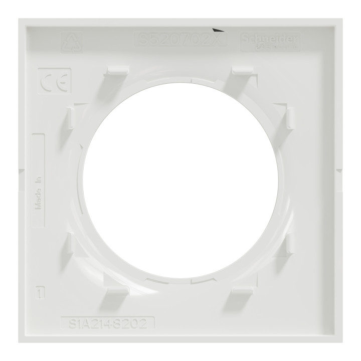 Schneider - Odace 2011 - Styl - Plaque 1 Poste - Blanc - Réf : S520702