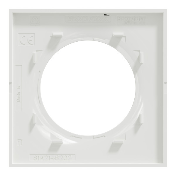 Schneider - Odace 2011 - Styl - Plaque 1 Poste - Blanc - Réf : S520702